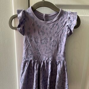 Kyte BABY Lavender Leopard Print Dress